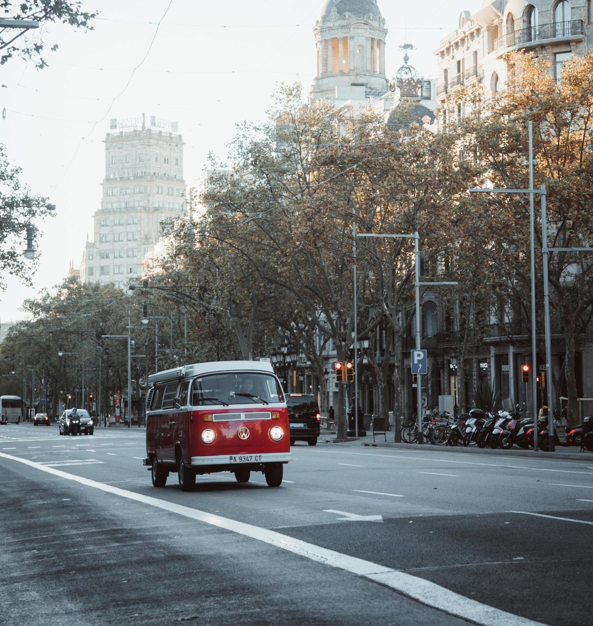 Retro Vw Kombi T2 Campervan โอสปิตาเล็ต เดอ โยเบรกัต ภายนอก รูปภาพ