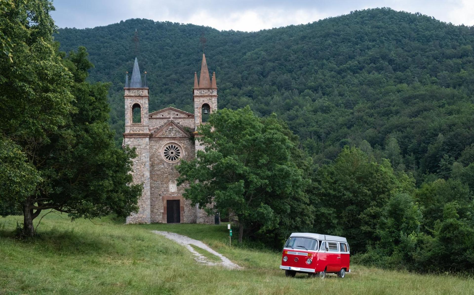 Retro Vw Kombi T2 Campervan โอสปิตาเล็ต เดอ โยเบรกัต ภายนอก รูปภาพ